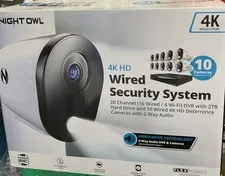 ⚡️Night Owl 20 Channel DVR 2TB HD 10 Wired 4K HD Camera System CL-FT8D2-1610L