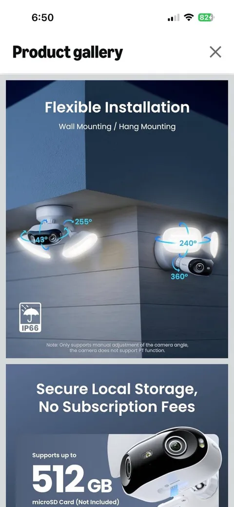 Reolink Elite Pro Floodlight PoE Security Camera New Sealed Box (Ethernet Mount)