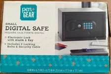 Pen+Gear Small Digital Safe Electric Lock with Alarm & Key- Model : SW-JE-5