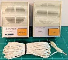 Vintage Radio Shack Archer Two Station Transistor Intercom Set #43-221A Tested