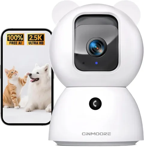 2.5K Pet Camera Indoor 4MP WiFi Security Dog Cat Monitor With 2 Way Audio Night