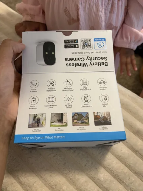 Battery Wireless Security Camera CG6X 1080p Night Vision Two-Way Audio
