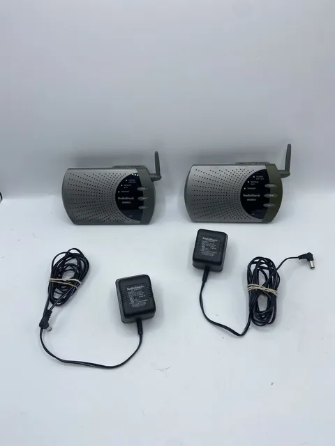 Set Pair of 2 Radio Shack 43-3102 900 MHz Wireless Intercom Tested  Power Supply
