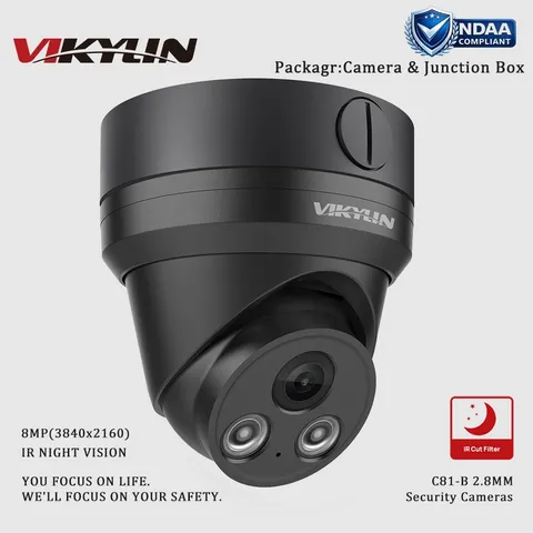 VIKYLIN 8MP Night Vision IP Camera Outdoor Waterproof Junction Box Accessories