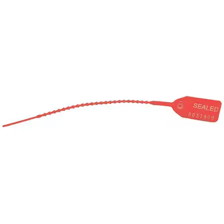 Cortech Pceq1057c Equilock Locking Seal, Red, Pk100