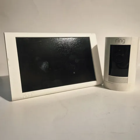 Ring 5UM7E5 Stick Up Cam Battery Security Camera & Solar Panel Charger 