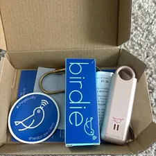 She's Birdie Birdie Personal Attack Alarm Keychain Keyring, Pink