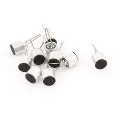 10 pcs. 6mm x 5mm Through Hole Mini Microphone Electret Condenser Collector