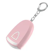 Personal Alarm Keychain Rechargeable with Light for Women Self Defense AntiWolf 