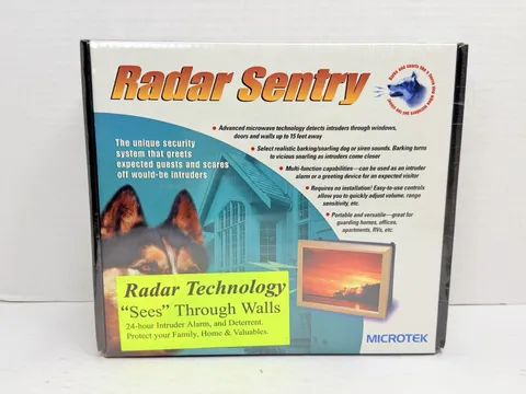 Microtek Radar Sentry Motion Security Alarm Barking Dog System NEW Sealed