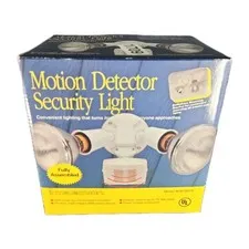 Vintage Intelectron BC8700KW Dual Motion Detector Security Light New Old Stock