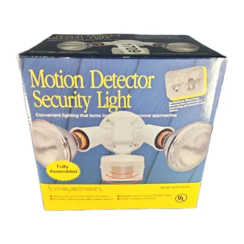 Vintage Intelectron BC8700KW Dual Motion Detector Security Light New Old Stock