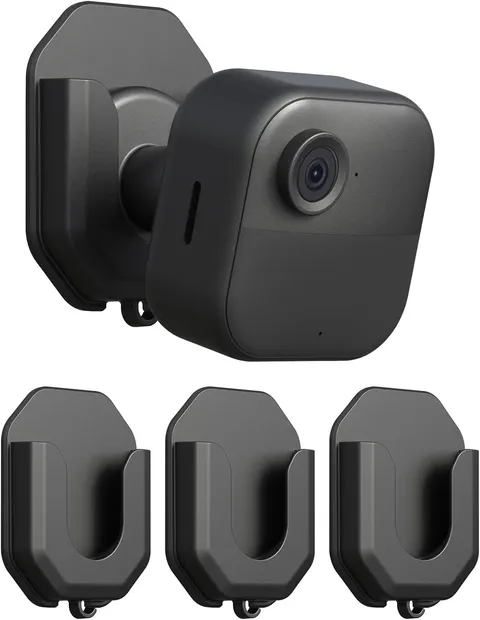Secure 3 Pack Black Adhesive Mounts for Blink Outdoor and Indoor Cameras