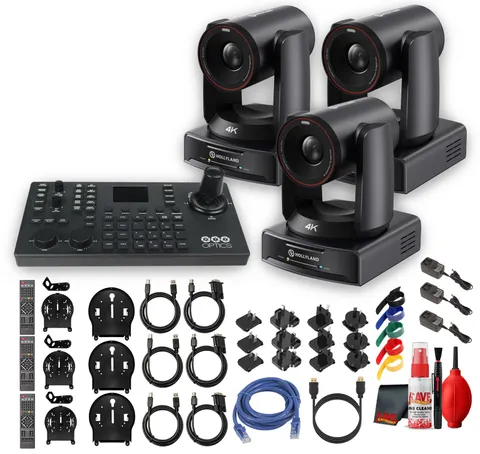 Hollyland Astra P1 4K PTZ Camera with 30x Zoom & SuperJoy Controller