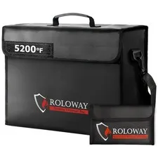 Fireproof Bag 5200℉ Heat Insulated 17x12x5.8 - Black