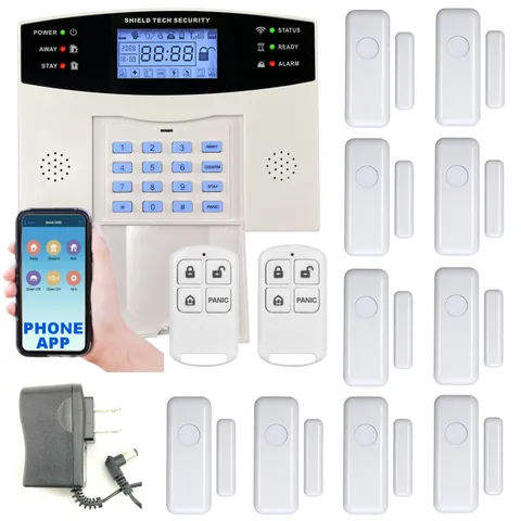 Wireless Cellular Alarm System w/ Chime for House, Call, Text, & Smart Phone App