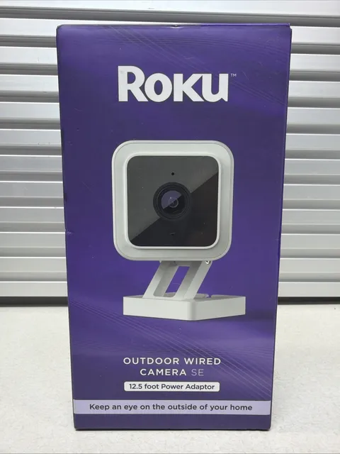 Roku 1080P Wi-Fi Outdoor Security Camera Night Vision Smart Home - CW2000R New