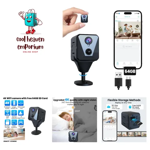 AI Human Detection Security Camera - 2K HD with 64GB Storage, Real-Time Alerts