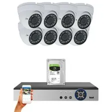 Evertech 16 Channel HD DVR 8x 1080p Night Vision Outdoor Security Camera System