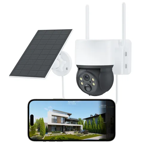 Solar Cameras for Home Security, Security Cameras Wireless Outdoor, 360° Pan ...