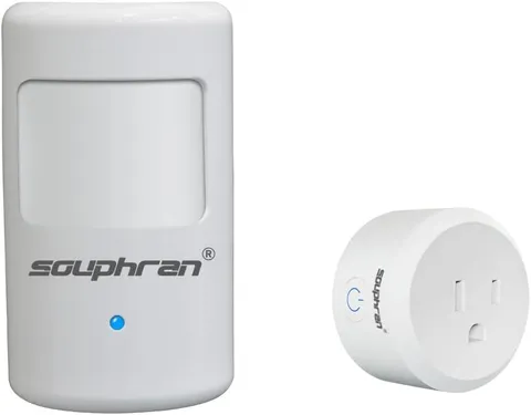Upgraded Plug-in Motion Activated Light Control, Wireless Motion Detector and...