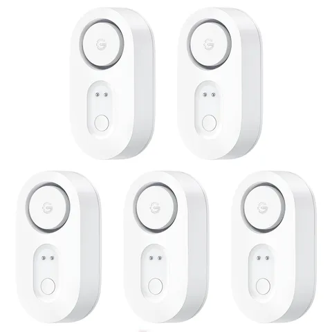 Water Leak Detector 5 Pack Alarm Sensor Probes Basement Kitchen Bathroom Flood A