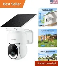 Advanced WiFi Solar Camera for Home Security - 2-Way Audio & Motion Detection