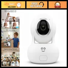 Smart 2K Indoor Security Camera with Auto-Tracking, Night Vision, Motion Detecti