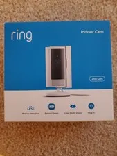 Ring Indoor Cam 2nd Gen Plug-In 1080p HD WiFi Security Camera White
