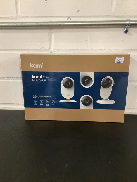 Kami mini Indoor Security Cameras Family Pack 4 in 1—Face detection 1080p