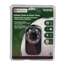 Utilitech Outdoor 1 Outlet Digital Timer Dusk To Dawn | 0154182 Factory Sealed