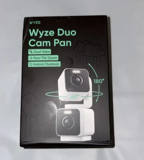 Wyze Duo Cam Pan Indoor/Outdoor IP65 2K 360° Pan/Tilt Smart Home Security Camera