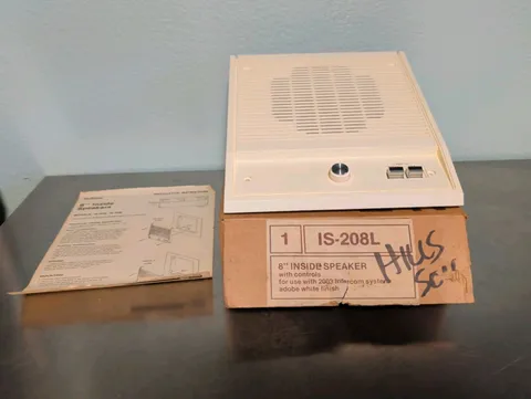 Nutone IS-208L, 8” Speaker, for IM-2003 and IM-3003 Intercom System Adobe White
