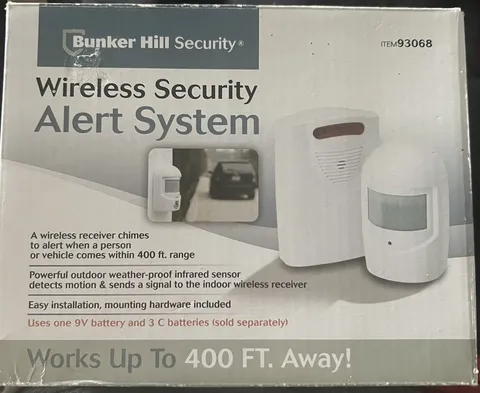 Bunker Hill Security Wireless 400 ft. Driveway Alert System Item 69590