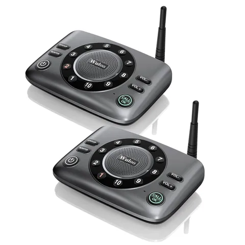 Wuloo 10-Channel Full Duplex Two-way Wireless Intercoms for Home Business Office