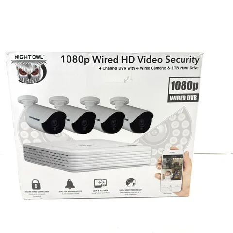 Night Owl 4-Channel 1080p DVR Security System 1TB 4 Cameras WMBF-441-1080