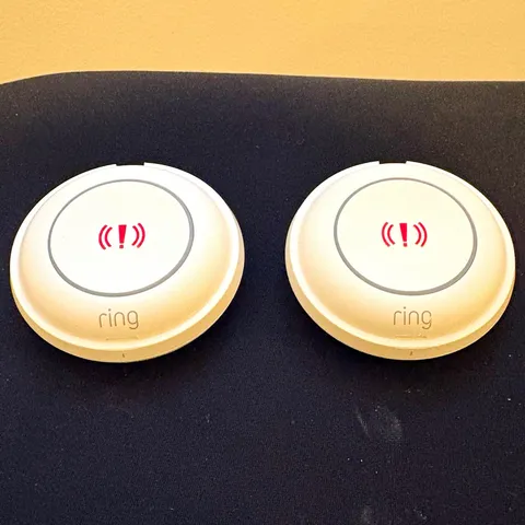 Ring Alarm Panic Button 2-Pack Wireless Z-Wave Indoor Wall Mountable White
