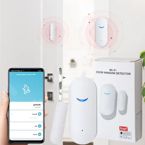 Smart Door Window Sensor Detector WiFi Wireless Safe Alarm for Alexa Google Home
