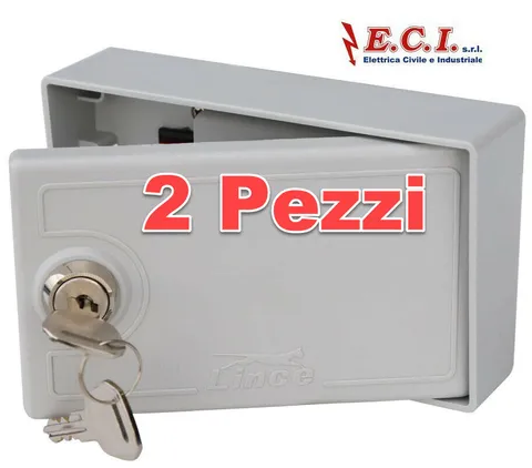 2 Pièces LINCE Spa 593BA130 Protection Aluminium Pour Lecteurs de Clés 3 Porte