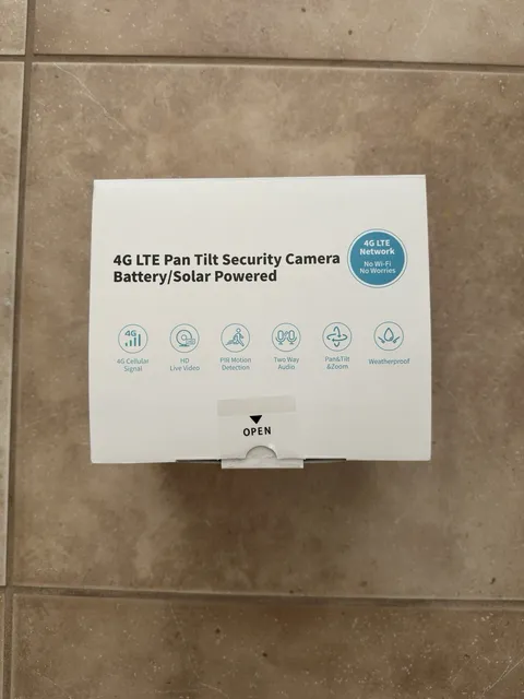 4G LTE Pan Tilt Security CameraBattery Solar Powered