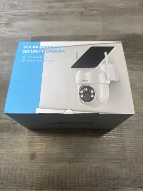 ANRAN 3MP Solar Battery Powered Wireless WiFi Outdoor PTZ Security Camera System
