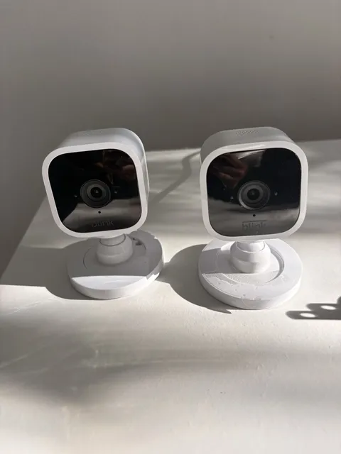 Blink Indoor Home Security Camera System Motion Detection, 2-Piece Set, White