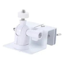 Solar Panel Mount for Security Camera Aluminum Alloy White Black 360 Rotation