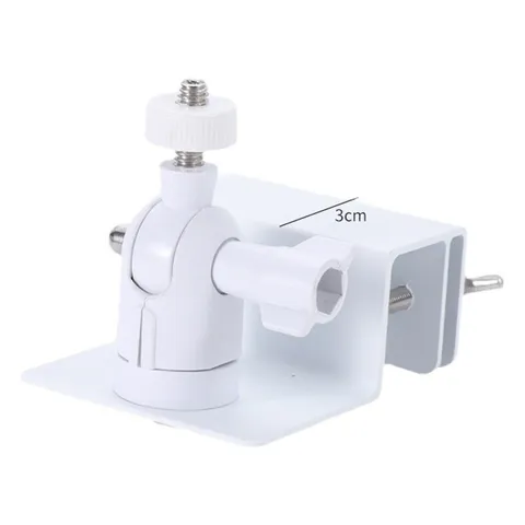 Solar Panel Mount for Security Camera Aluminum Alloy White Black 360 Rotation