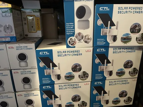 CTL Solar Outdoor PTZ Wi-Fi Security Camera Day/Night Motion 2-Way LED White