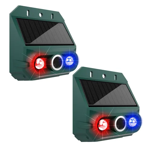 ˇSolar Motion Sensor Alarm With Strobe Light For Yard Security