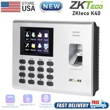 ZKteco K40 Employee Biometric Fingerprint Time Attendance Clock Small Business