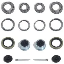 iBroPrat 2 Sets 3500 LB Boat Trailer Axle Bearing Kits, L68149 L44649 silver 