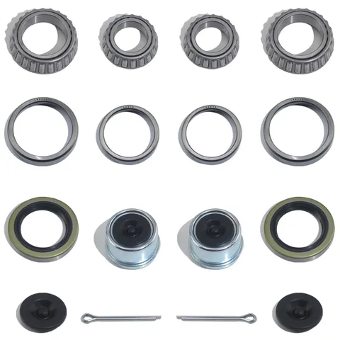 iBroPrat 2 Sets 3500 LB Boat Trailer Axle Bearing Kits, L68149 L44649 silver 