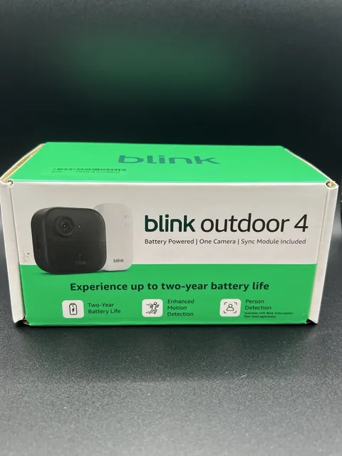 Blink Outdoor 4 Battery Powered One Camera Sync Module Included 2YearBatteryLife